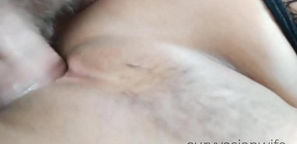  Fucking Asian pussy and cum coating